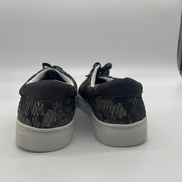 Isaac Mizrahi Live! SOHO Quilted Camo Printed Lace-Up Sneakers Size 10 M Grey - Picture 8 of 10
